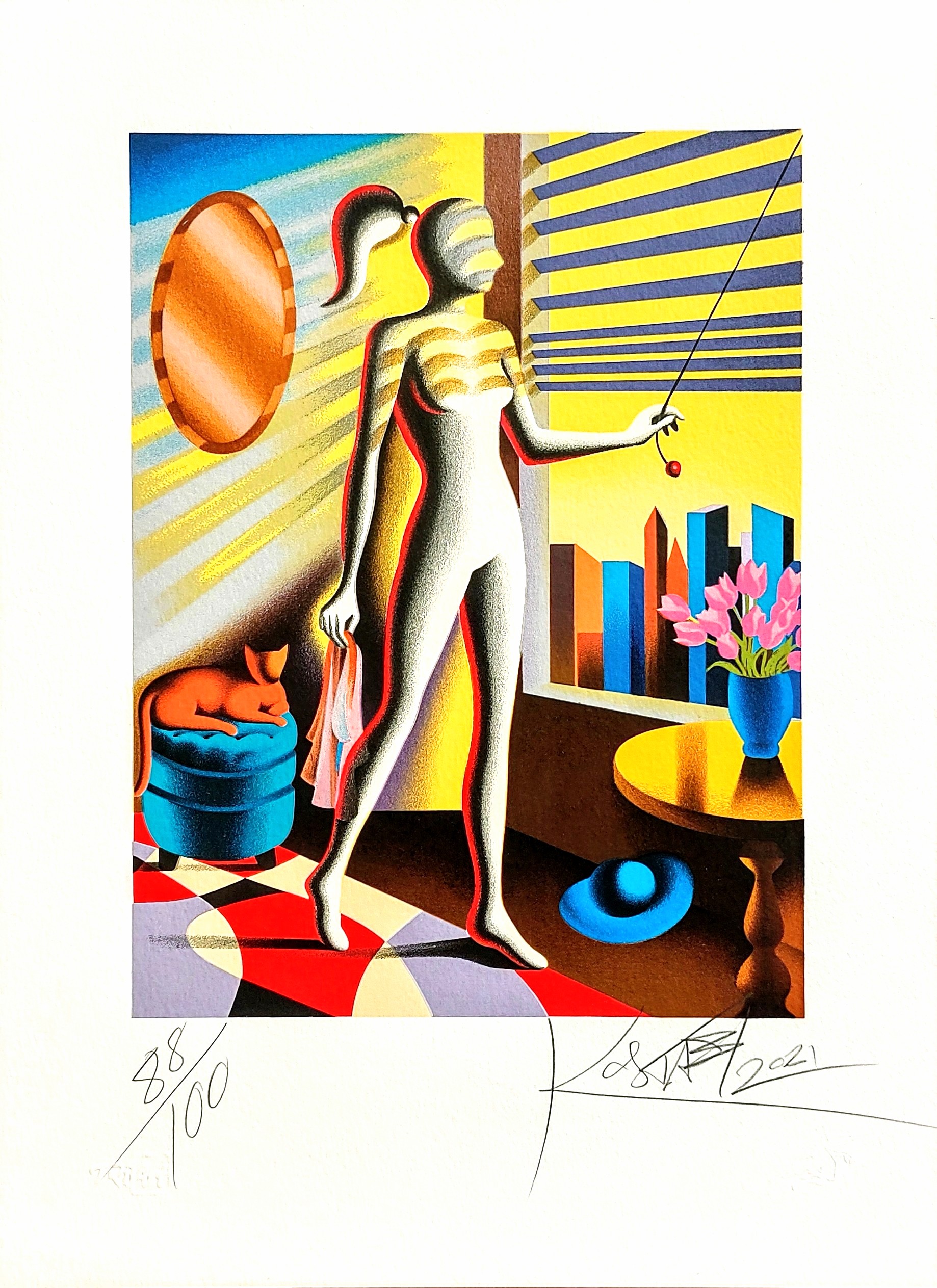 New day Mark Kostabi 35x48 cm