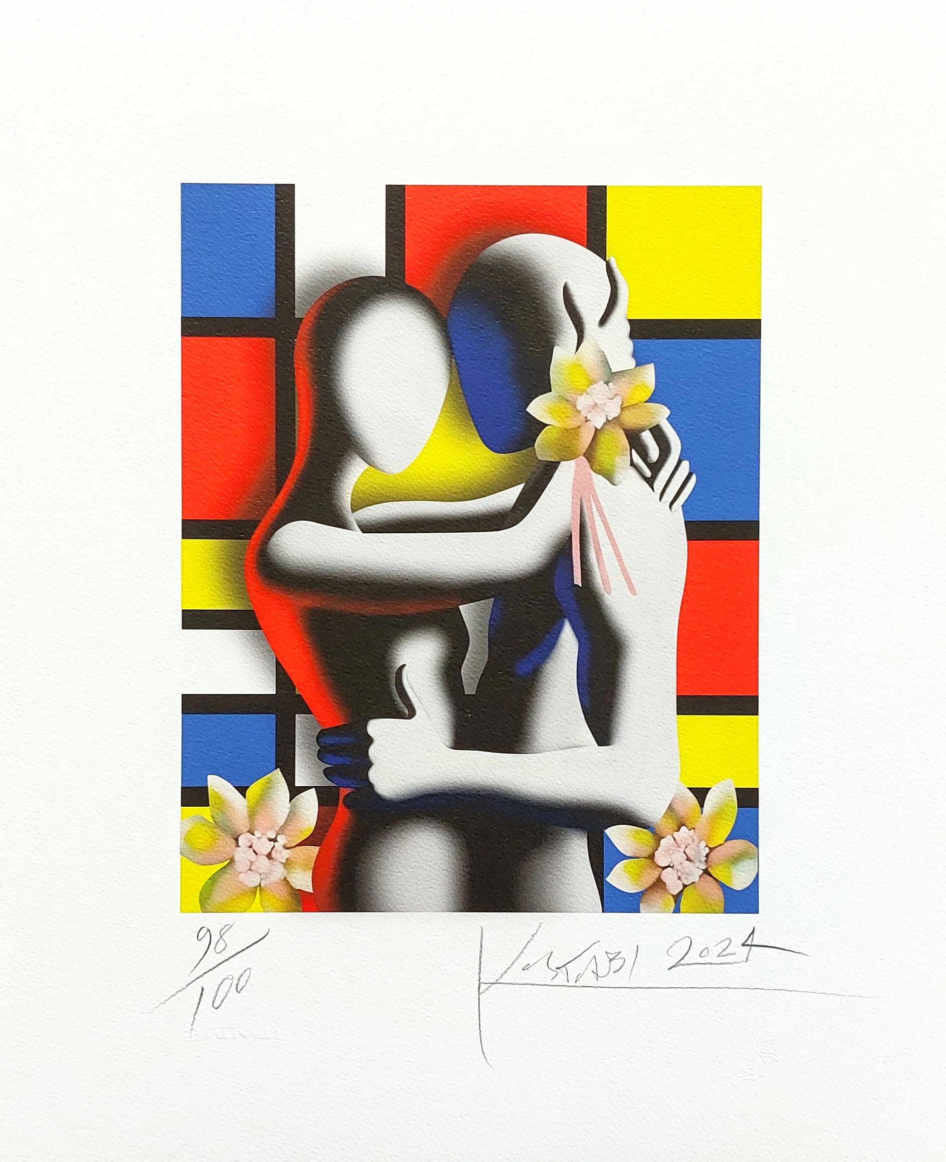 Forever in bloom Mark Kostabi 45x55 cm