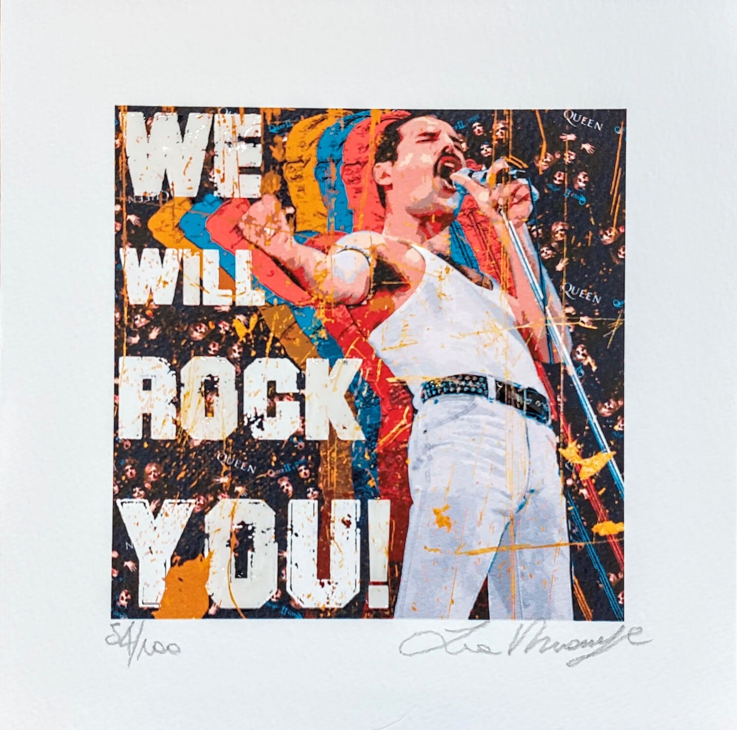 La Rouge fine art giclèe Freddy Mercury cm 19x19