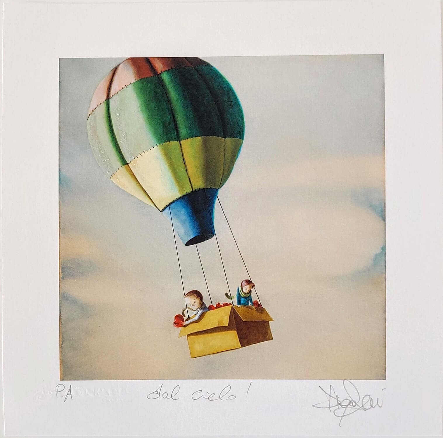 Diego Santini fine art giclèe cm 19x19 Dal cielo!